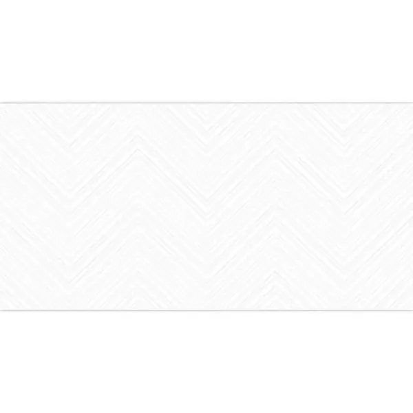 Dekor White mat chevron 30/60 REKT.