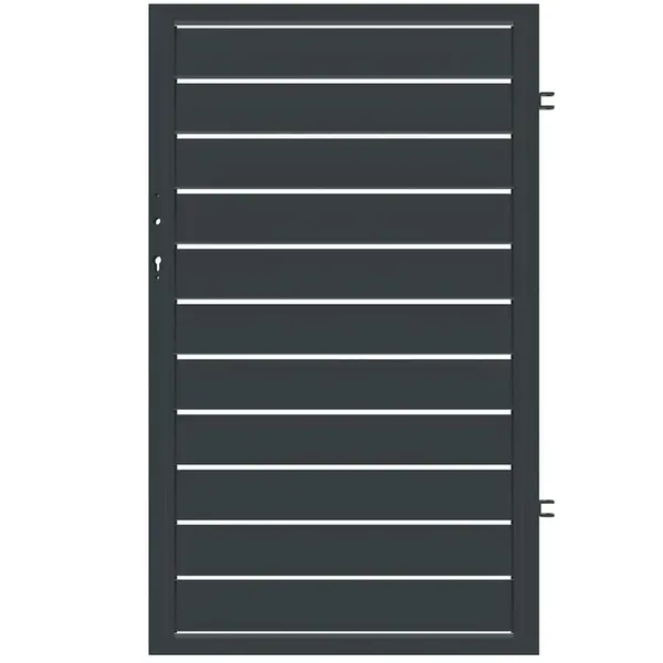 PLOTOVÁ BRANKA SALERNO PRAVÁ 90x150 ZN RAL7024 MAT