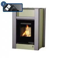 Kachle s výmenníkom AQUAFLAM VARIO LEND 11/5kW olivová, elektronická regulácia FLHSF34-069