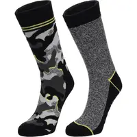 Columbia 2PP CAMOUFLAGE THERMAL CREW Pánske ponožky, čierna, veľkosť