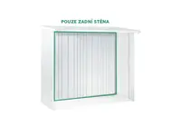 Zadní stěna k dřevníku WoodStock 150, stříbrná metalíza BH35012