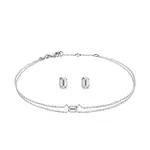 Sada šperkov s emerald diamantmi v bielom zlate KLENOTA