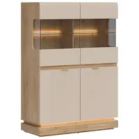 Vitrína Nízka Milton Ml04 Dub Crem Torro Kremona