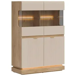 Vitrína Nízka Milton Ml04 Cashmere