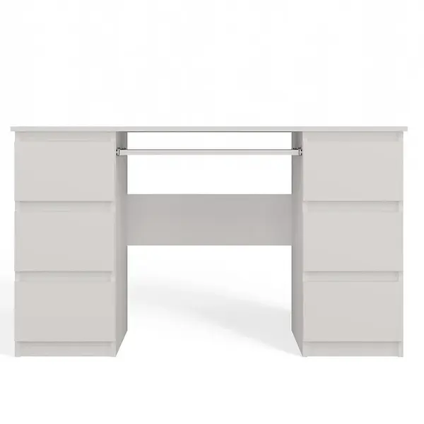 Písací stôl Kuba Biela Mat Antracit