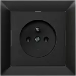 Zásuvka 2P+PE Medium černá