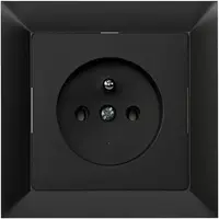 Zásuvka 2P+PE Medium černá