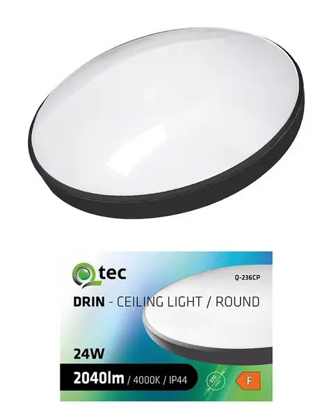 Svitidlo QTEC 24W 4000K Black