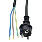 Flexo šňůra 3x1 mm2 gumová délka 2,5 m černá H05RR-F3