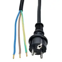 Flexo šňůra 3x1 mm2 gumová délka 2,5 m černá H05RR-F3