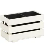 Truhlík bedýnka 23x43x26 cm bílý 2V