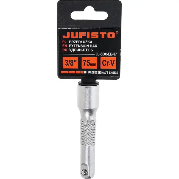 Predlžovací nádstavec, 3/8˝, 75 mm, Jufisto