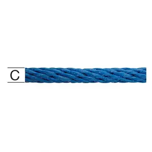 Polypropylén Lano Pletené modré – Priemer 12 mm - Tovar na Mieru