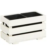 Kvetináč 23x43x26 cm biela 2V