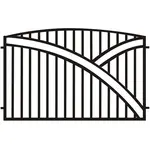 Plotové pole Genua 2x1,25 ZN RAL9005 mat