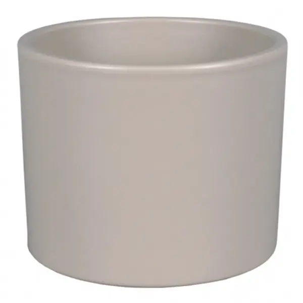 Obal na kvetináč ZEUS PALETE keramický tmavobéžový mat 11 cm
