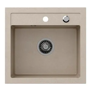 Dřez Johnny 110 Steingran béžová 50x47x18,5 + sifon