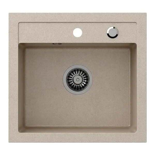 Dřez Johnny 110 Steingran béžová 50x47x18,5 + sifon