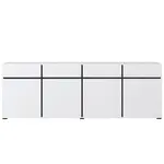 Komoda Cross 4D4S bílá/černá