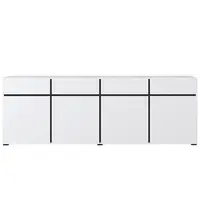 Komoda Cross 4D4S bílá/černá