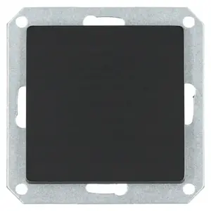 Spínač 1-pólový MEDIUM black 33500