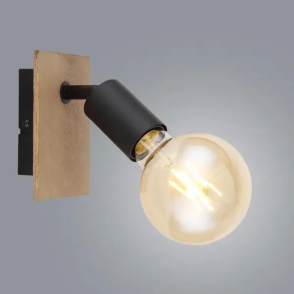 Svítidlo 54008-1H Černá a hnědá K1