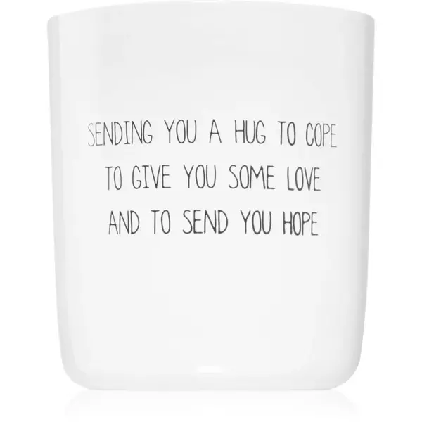 My Flame Candle With Bear Sending You A Hug To Cope vonná svíčka 8x9 cm