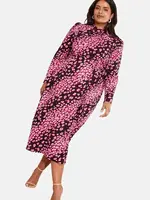 Friends Like These Šaty  ružová / svetloružová / čierna / biela