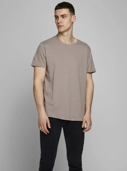 Beige t-shirt with linen jack & jones