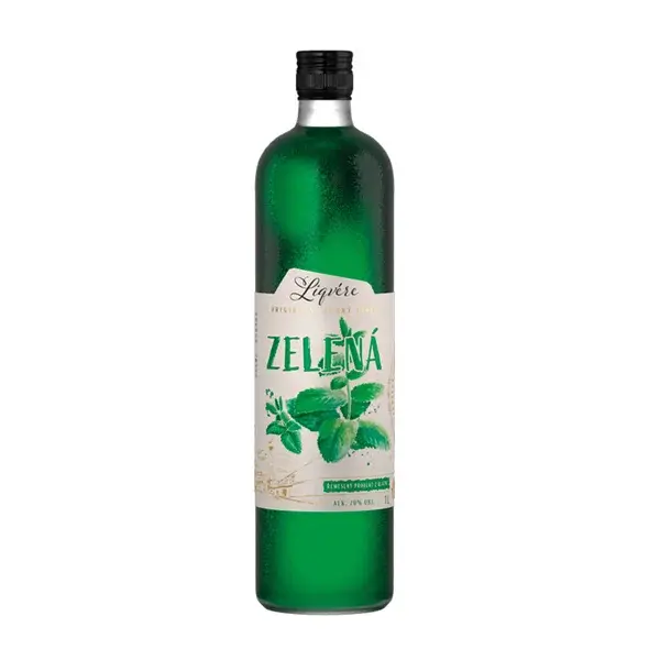 Liqvére Zelená 20% 1 l (holá láhev)