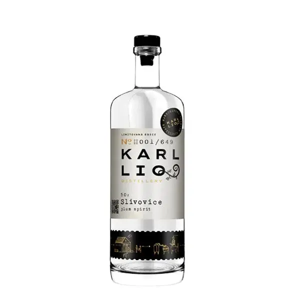Karl LIQ Slivovice 50% 0,5 l (holá láhev)