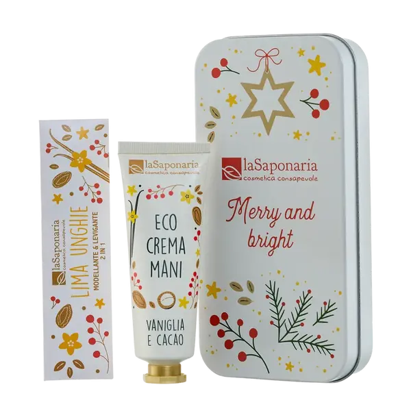 LASAPONARIA Dárková sada pro péči o ruce a nehty - Vanilka & Kakao