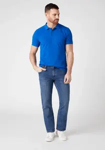 Pánské rifle WRANGLER W10TM614V STRAIGHT MID STONE Velikost: 38/34