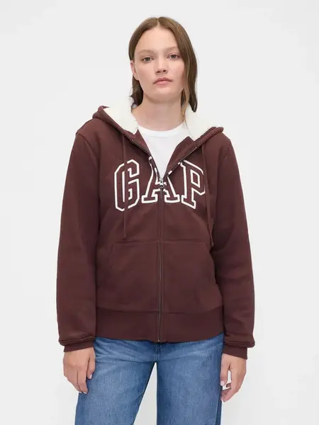 GAP Dámská Zateplená mikina Logo Sherpa 804073-06 Velikost: XS