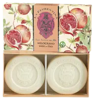 LA FLORENTINA Kazeta mýdel Melograno 2 x 115 g