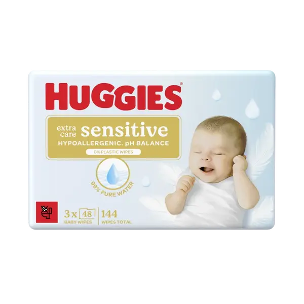 HUGGIES® Extra Care Sensitive Triplo 3 x 48 ks