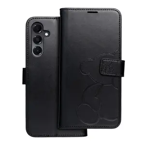 Flipové pouzdro MEZZO Book case pro Samsung Galaxy S25 Edge, teddy bear black