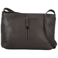Dámská kožená crossbody kabelka tmavě hnědá - Delami Vera Pelle Finni