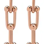 Troli Moderní bronzové náušnice z oceli VESE0585RG
