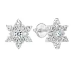 Evolution Group - Pavona Designové stříbrné náušnice Vločky 11265.1