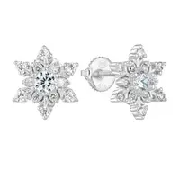 Evolution Group - Pavona Designové stříbrné náušnice Vločky 11265.1