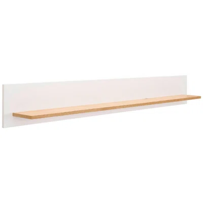 MID.YOU NÁSTĚNNÁ POLICE, dub, bílá, barvy dubu, 160/20/16 cm