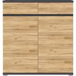 BOTNÍK, antracitová, barvy dubu, 96/103/40 cm