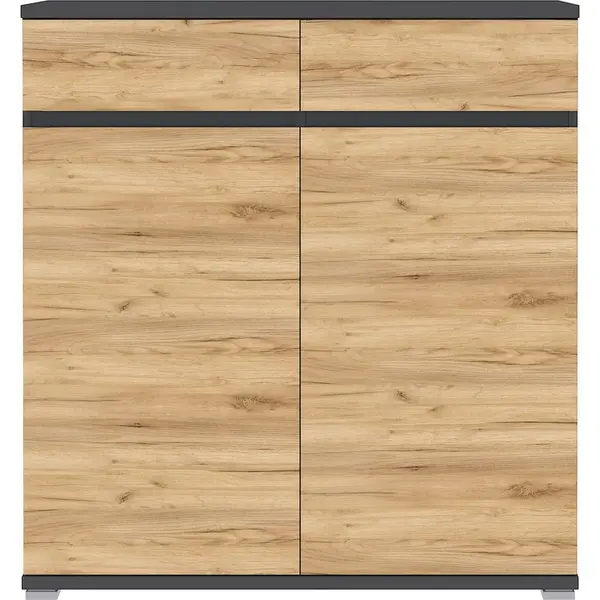 BOTNÍK, antracitová, barvy dubu, 96/103/40 cm