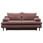 P & B ROZKLÁDACÍ POHOVKA, textil, starorůžová