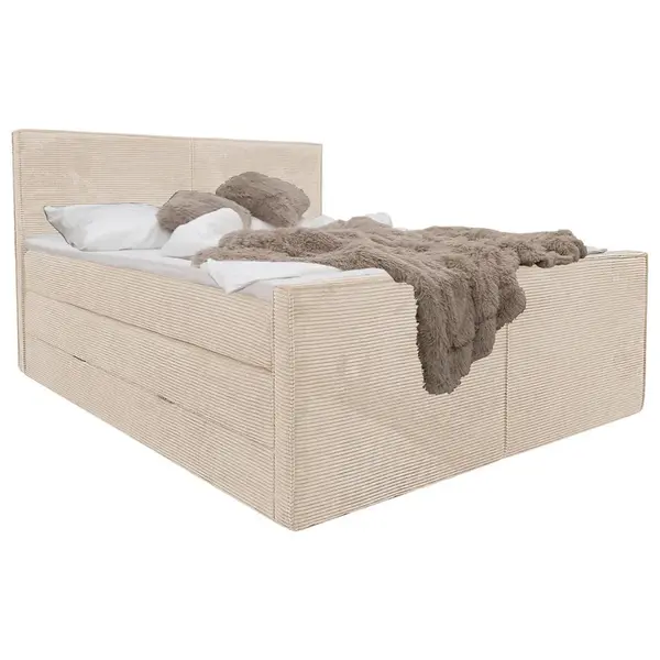 Livetastic POSTEL BOXSPRING, 140/200 cm, béžová
