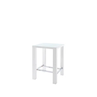 Venda BAROVÝ STŮL, bílá, 80/80/108 cm