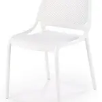 HALMAR Plastová židle K532 bílá, CALVO