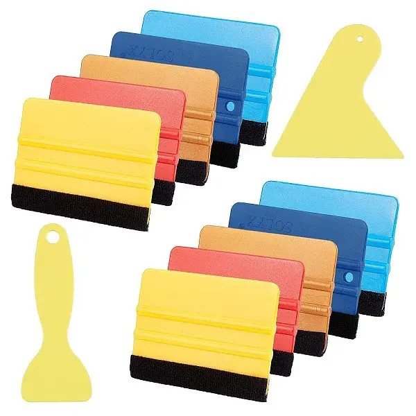 12Pcs 6 Style Plastic Squeegee & Putty Knife Set