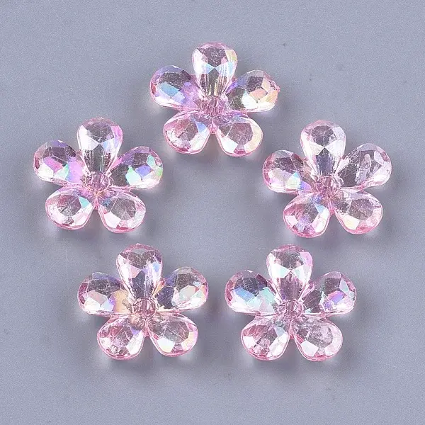 Transparent Acrylic Bead Caps